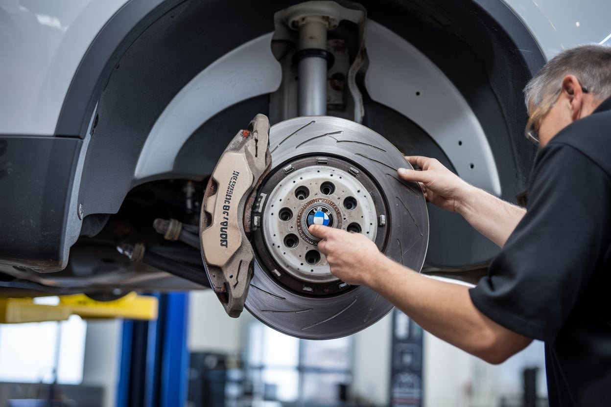 BMW X3 rear brake disc replacement