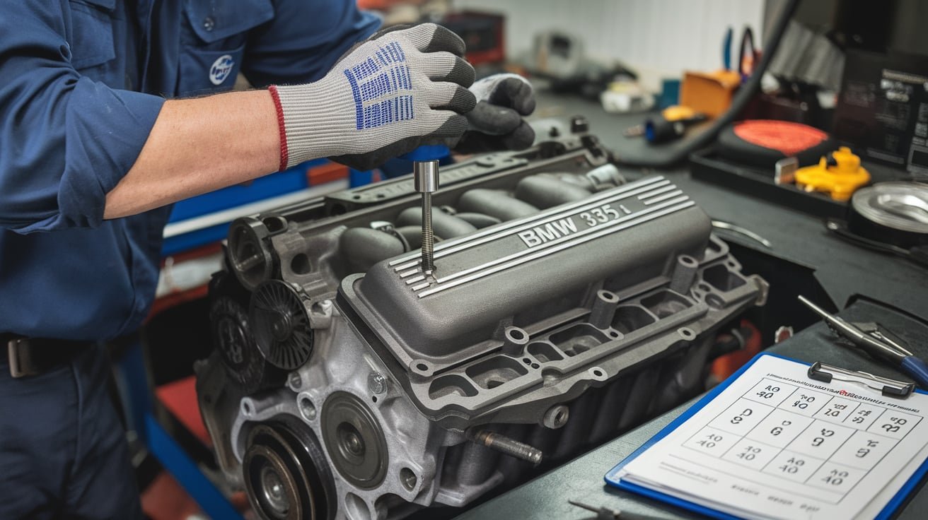 BMW 335i N54 or N55 engine inspection in Dubai