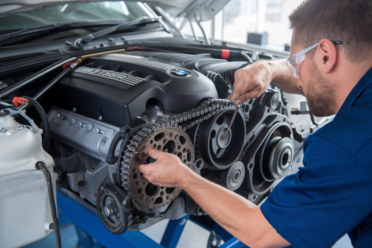 BMW 5 Series timing chain repair
