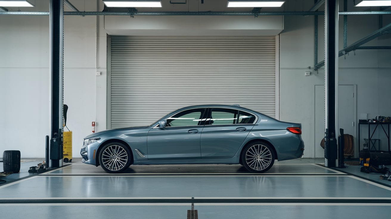 BMW 320i turbo removed from engine bay