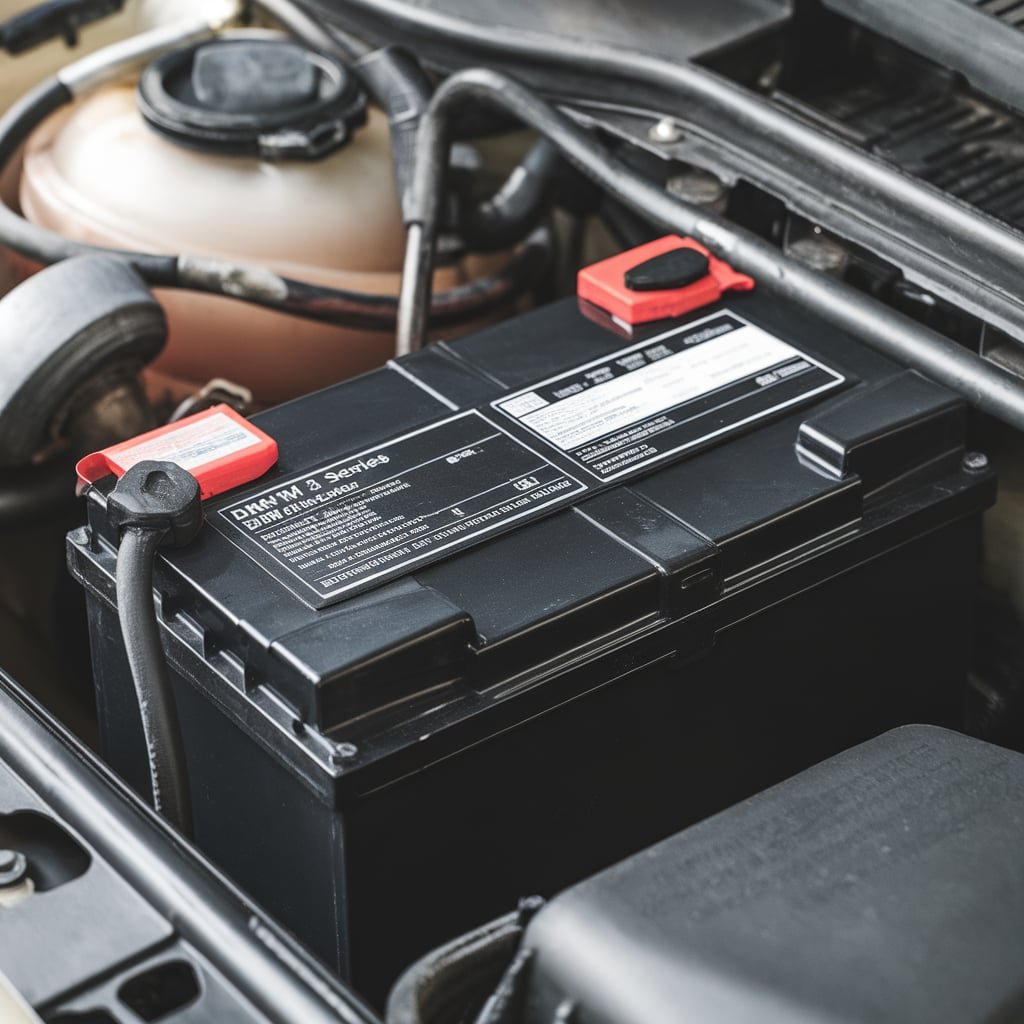 BMW 3 Series bumper removed for repair