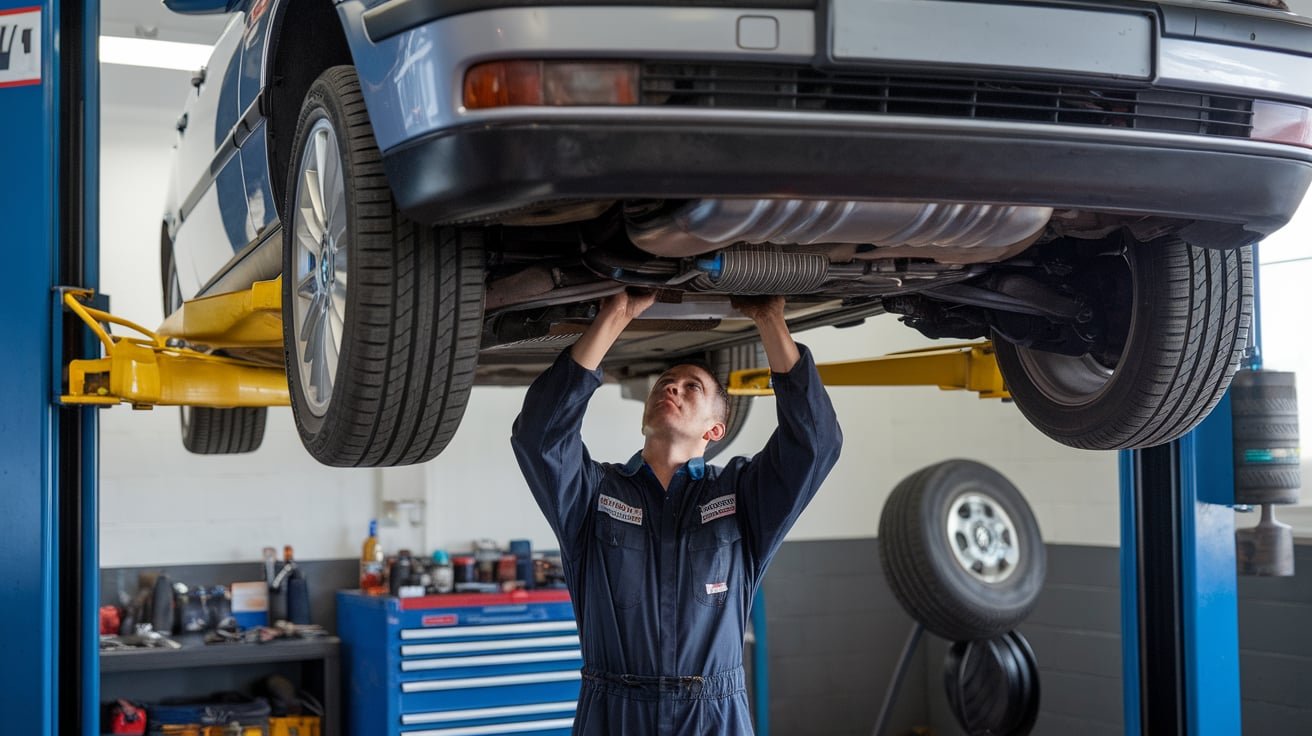 BMW 3 Series engine repair in progress