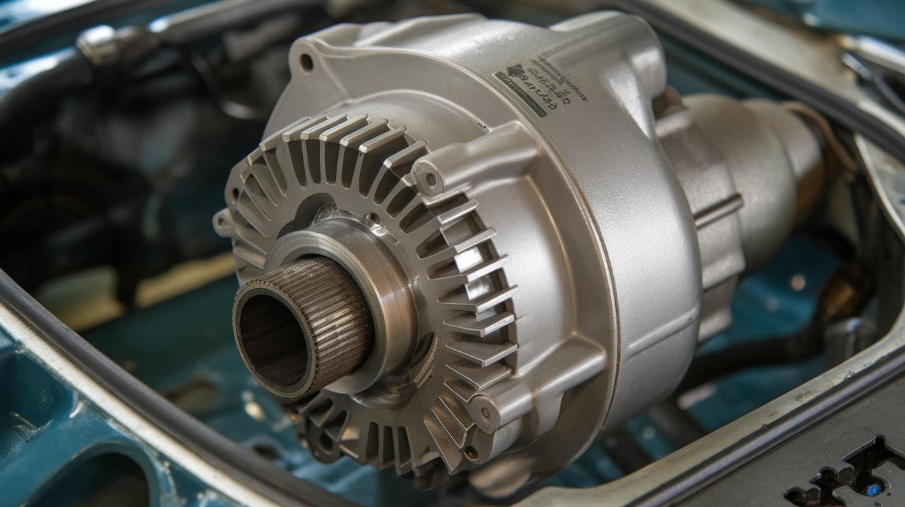 BMW 335i transmission inspection at a Dubai workshop