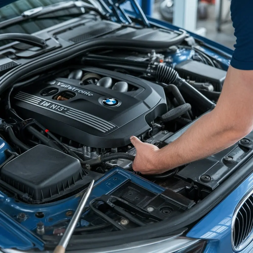 BMW 2 Series engine inspection