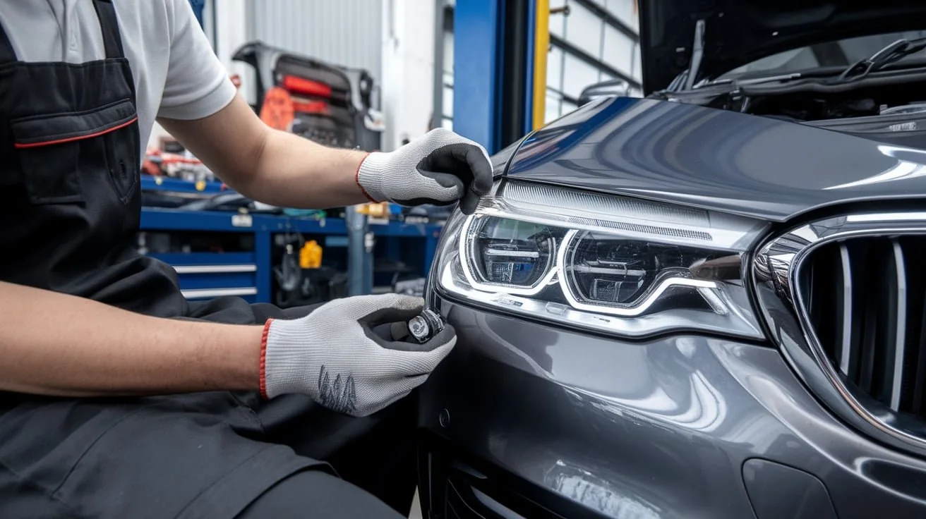 BMW 520i repair service illustration