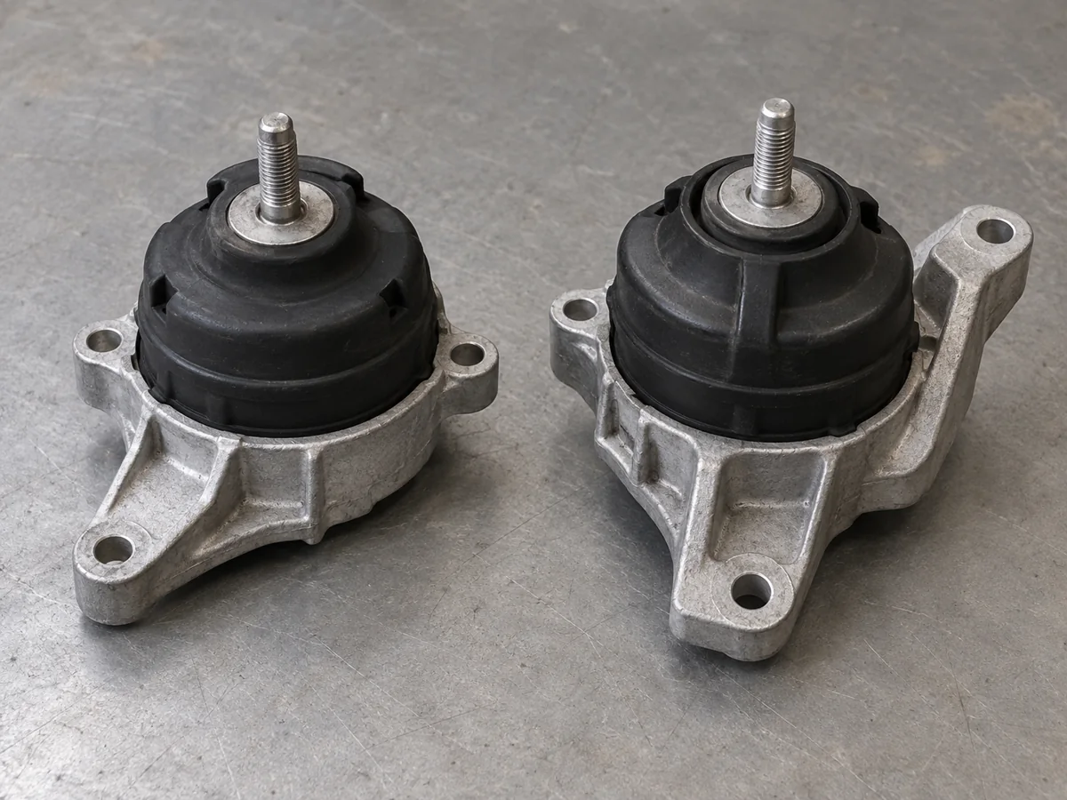 Illustration of a pair of replacement engine mounts