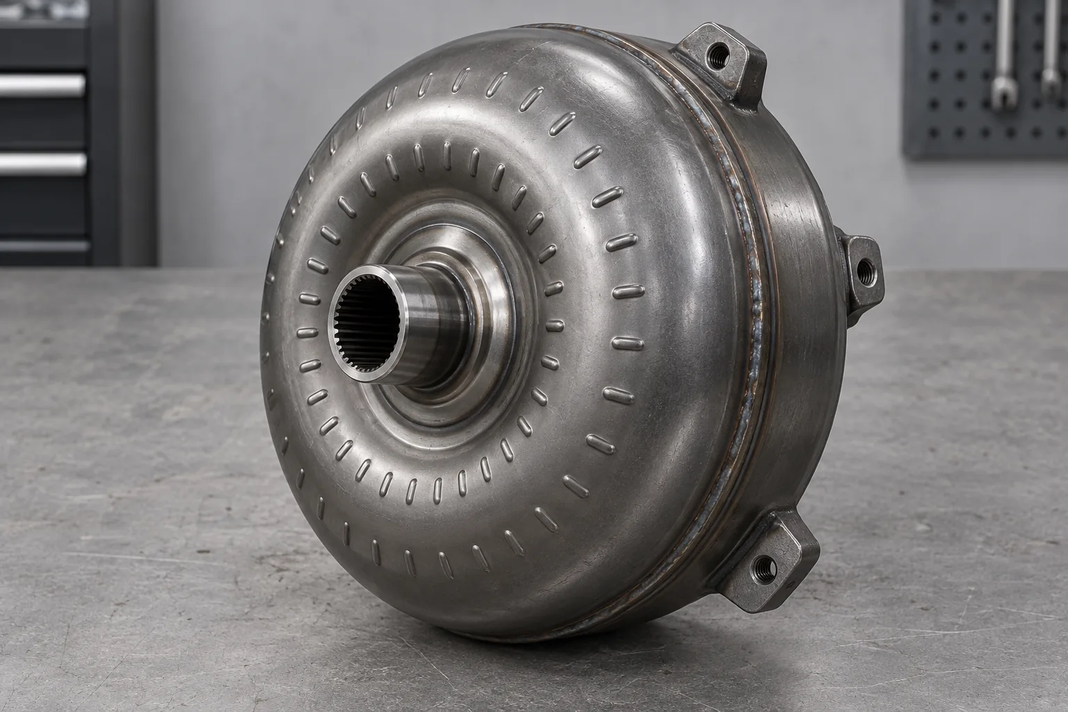 Complete automatic transmission torque converter housing