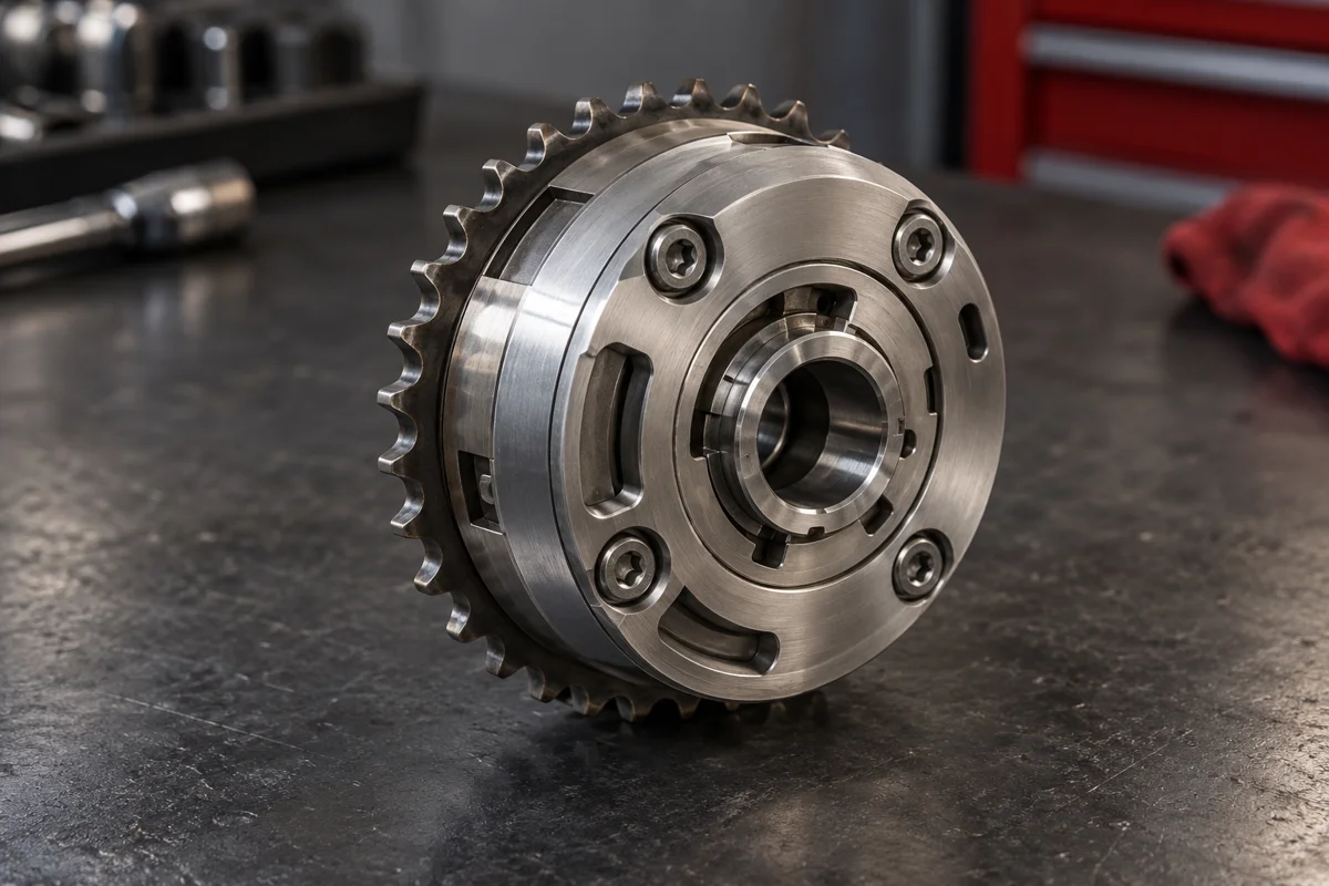 Camshaft timing adjuster with a toothed sprocket